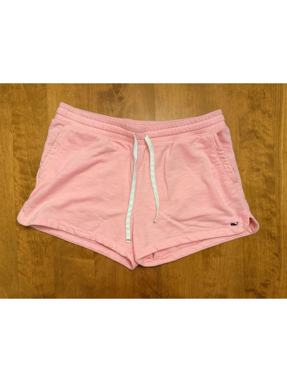 Vineyard Vines Women's Slub Knit Pull-On Shorts Pink Large 2H001510 EXCELLENT